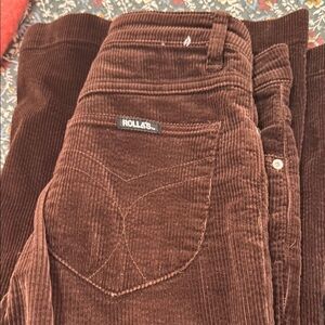 ROLLA'S Brown Corduroy Flare Pants
